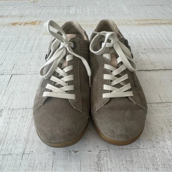 Hartjes XS Casual Shoes UK size 4‎ US size 6.5 Tan Beige Suede Side Zip Sneakers - Picture 9 of 15